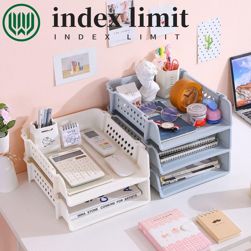 Khay lưu trữ tập tin INDEX LIMIT A4, Giá đỡ tập tin có thể xếp chồng lên nhau nhiều lớp đa chức năng