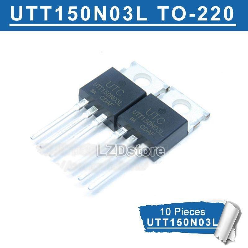10 chiếc UTT150N03L TO-220 UTT150N03 UTT150N03L-TA3-T 150N03 UTT150N03G TO220 P-Channel 30V 150A MOS