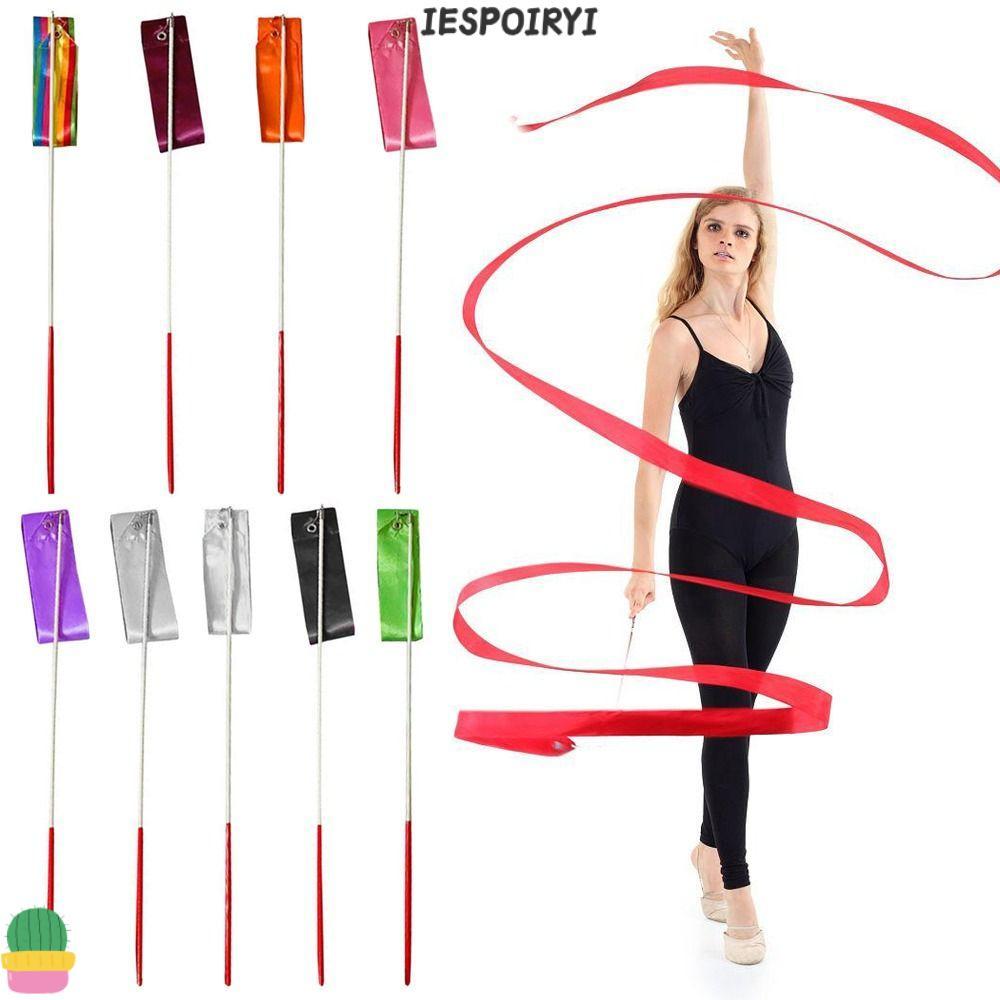 IESPOIRYI Dance Ribbon Phụ kiện Streamer Twirling Rod Đồ chơi trẻ em Nhảy múa