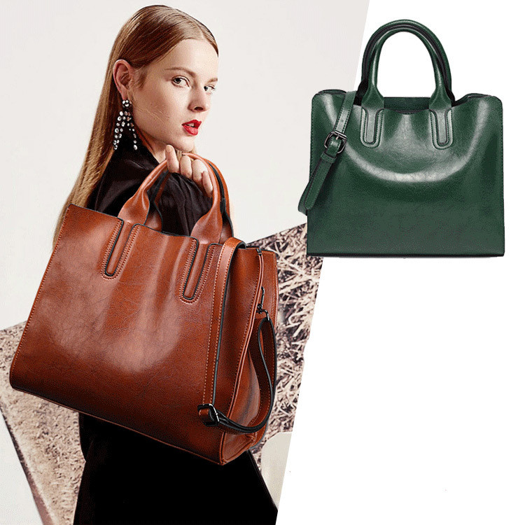 【Large Capacity】[Stylish & Versatile] Fashion Tote Tote Shoulder Large Capacity Women's Handbag Retr