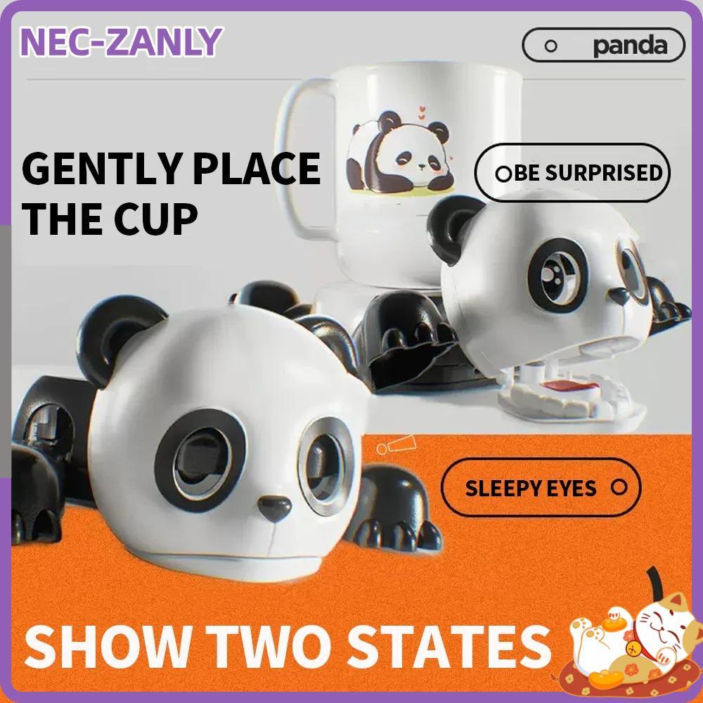 NEC-ZANLY Đế lót ly gấu trúc đầy sao, Trang trí bàn ép mắt nhìn Panda Coaster, Giá đỡ điện thoại di 
