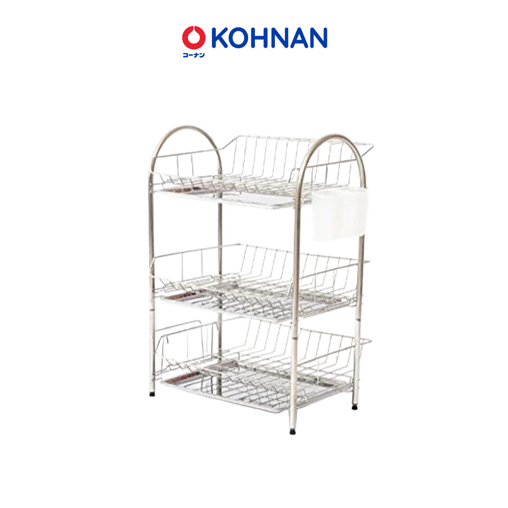 Kệ đựng chén bát thông minh đa năng KOHNAN 3 tầng của Nhật