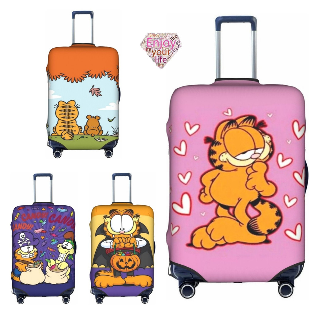 [Còn hàng] Vỏ hành lý Garfield Chống mài mòn Chống trầy xước Bảo vệ vali có thể giặt được G902