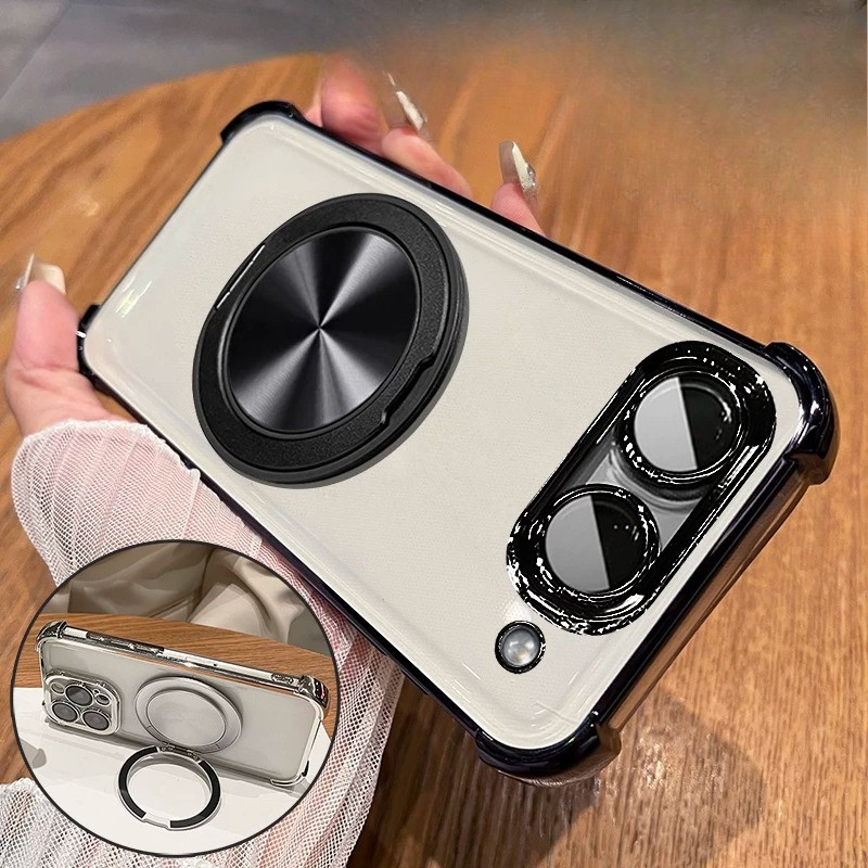 Dành Cho VIVO IQOO NEO 11 Siêu Từ Nhẫn Đứng Dành Cho IQOO NEO 11 Siêu Chống Sốc Silicon Mềm Mạ Mặt S