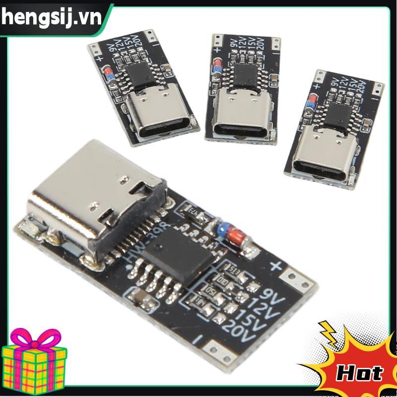 4 USB-C PD Trigger Board Module PD / QC Board Sạc nhanh USB Type-C sang 12VPower Delivery Boost Modu