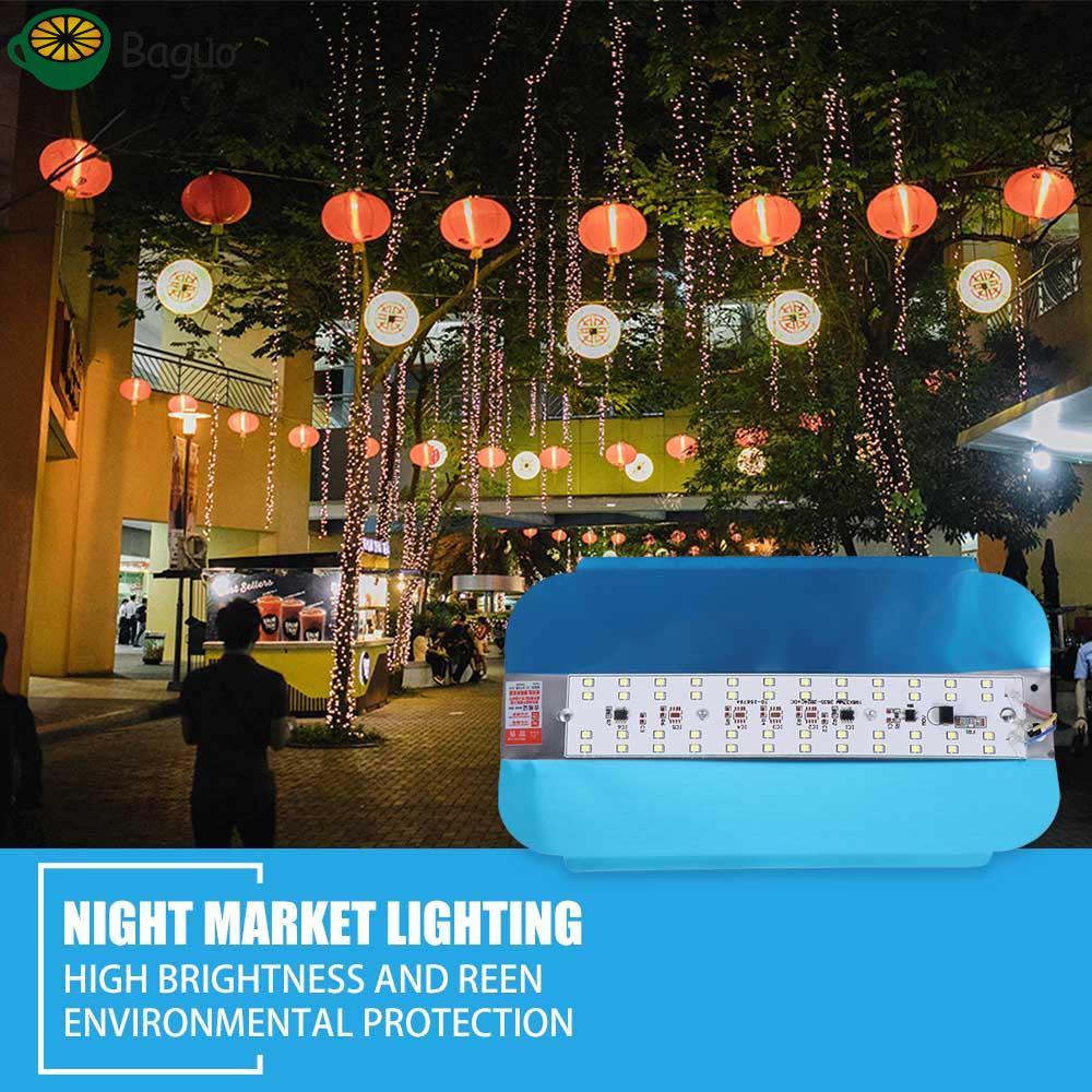 BAGUO Iodine-Tungste Light Spotlight Refletor LED Flood Light 220V Chiếu sáng ngoài trời 50W 100W Đè
