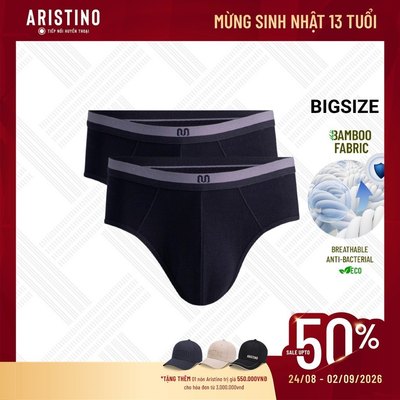[COMBO 2] Quần Lót Nam Briefs Bigsize US Size Bamboo by Visco kháng khuẩn hút mùi êm ái IBF001EGP02