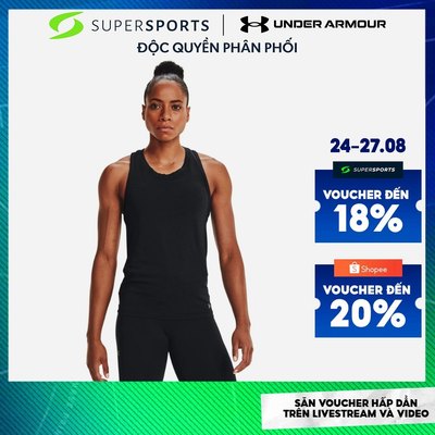 Áo Ba Lỗ Nữ Under Armour Seamless Run - Đen  - 1365628-001