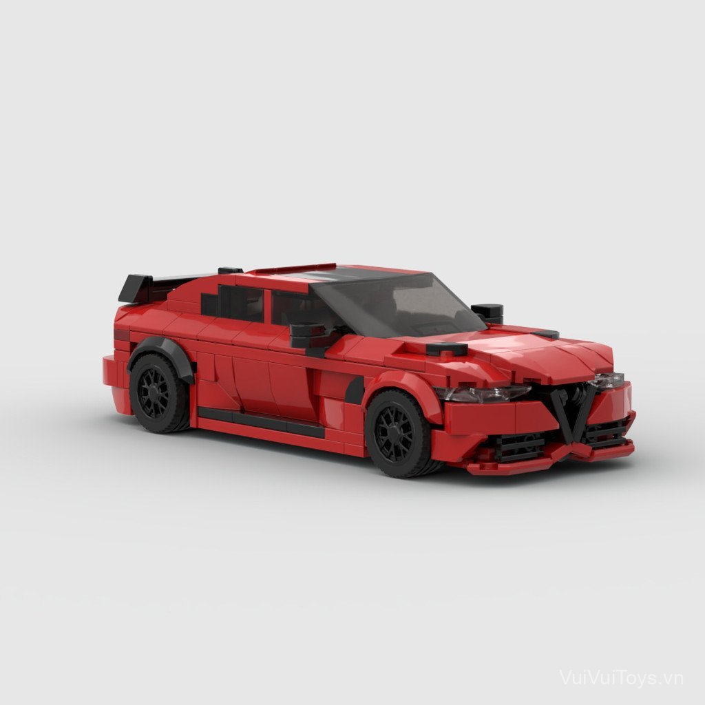 MOC Assembling toy red sports car model building blocks8Building blocks DIY Gift