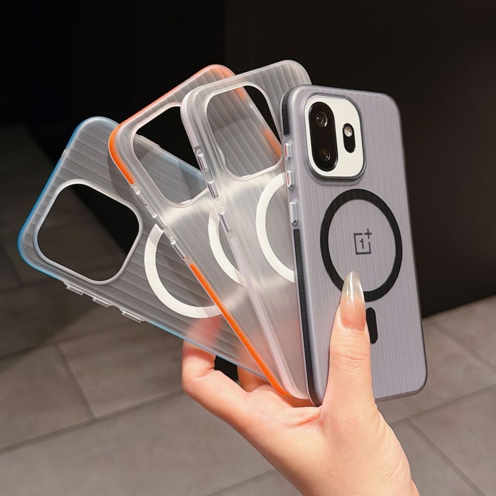 Phone Case For OnePlus 15T / 15 / 13T / 13 PC TPU Magnetic Translucent Aesthetic Korean Cute