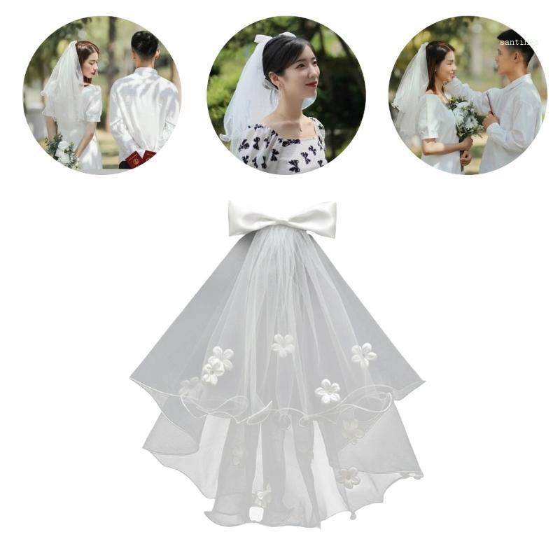 San * Hen Night Bridal Veil Bride To Be Bridal Tắm Cưới Sheer Veil