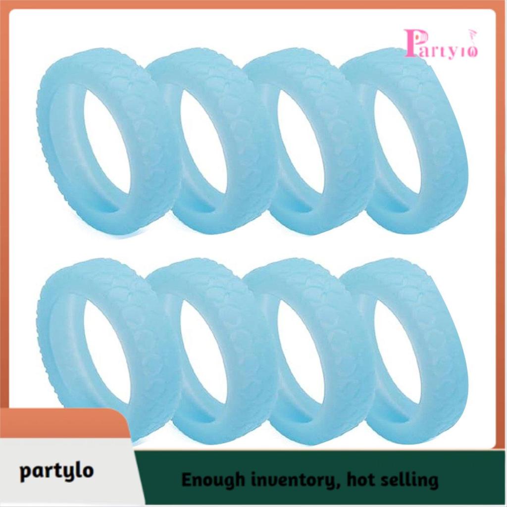 [partylo] 8 Chiếc Vali Bánh Xe, Vỏ Bánh Xe Ngăn Hành Lý Silicon Cho Hầu Hết 8 Bánh Xe Spinner