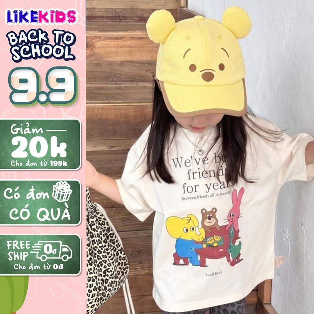 NÓN KẾT cho bé gái hoạ tiết dễ thương - LikeKids