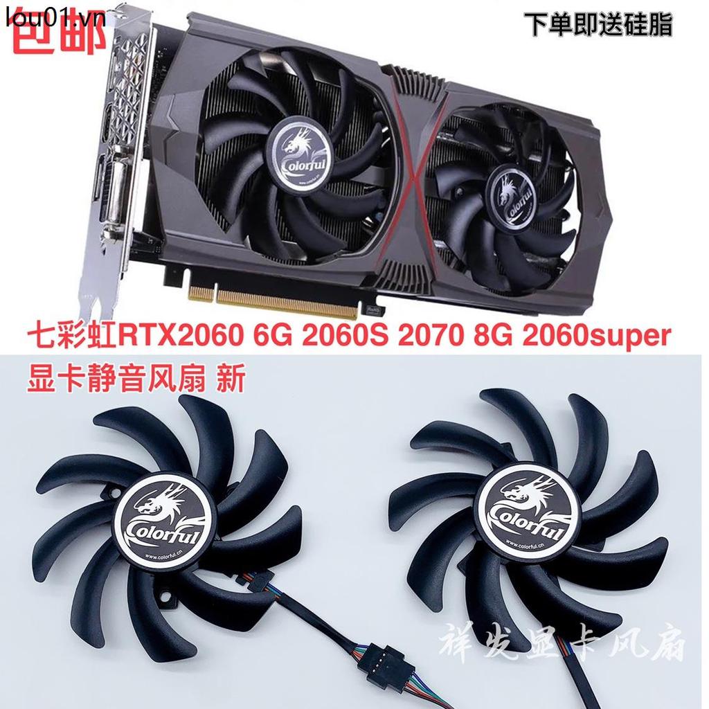Nhiều Màu Sắc Cầu Vồng RTX2060 6G 2060S 2070 8G 2060super Card Đồ Họa Im Lặng Quạt Mới