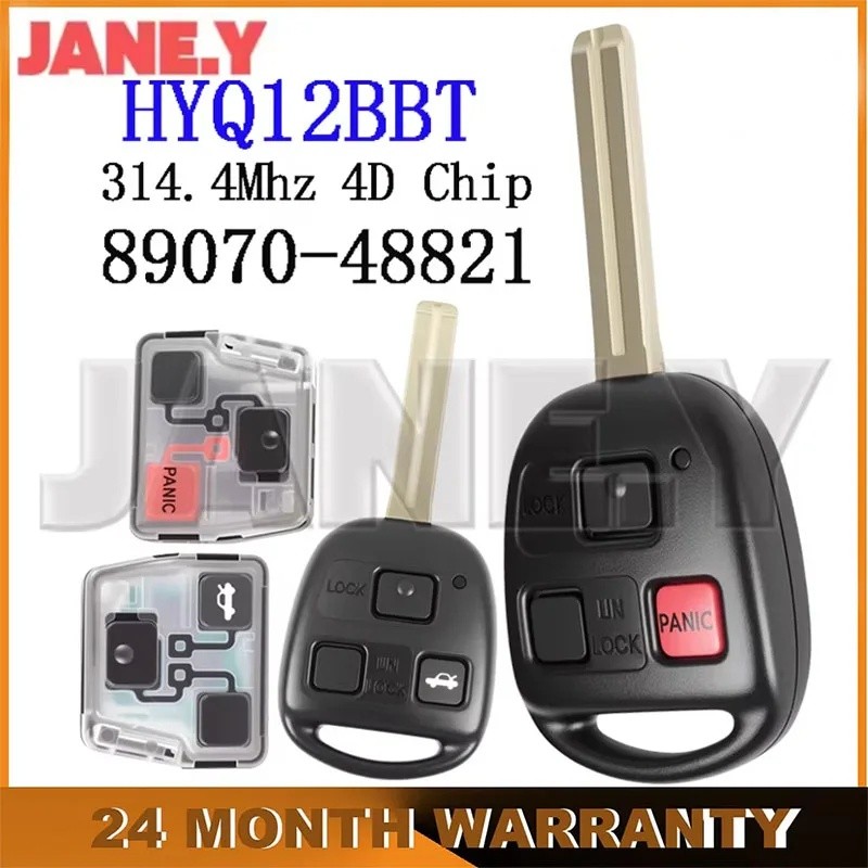 Chìa khóa điều khiển từ xa thông minh HZY HYQ12BBT 314.4Mhz Dành cho Lexus GX470 IS300 SC430 ES330 E