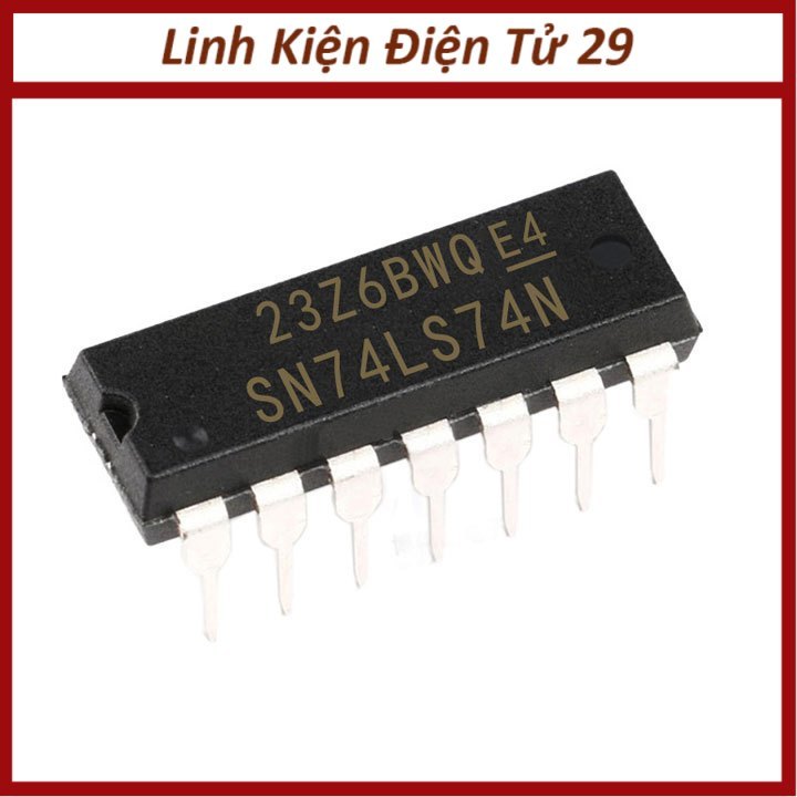 Chíp 74LS74 Dual D-Type Flip-Flop DIP14