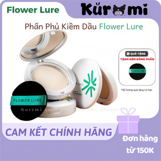   FLOWER LURE  Phấn Phủ Kiểm Soát Dầu Flower Lure Moring Mist HD Lâu Trôi Kiềm Dầu Chống Nước Làm Sáng Và Đều Màu Da 