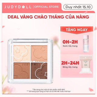 Phấn Mắt 4 Màu JUDYDOLL 5.3g Đa Năng Nhiều Màu Hiệu Ứng Nhũ Siêu Lấp Lánh Mịn Lì Dễ Tán Bền Màu Lâu Trôi Lên Màu Chuẩn