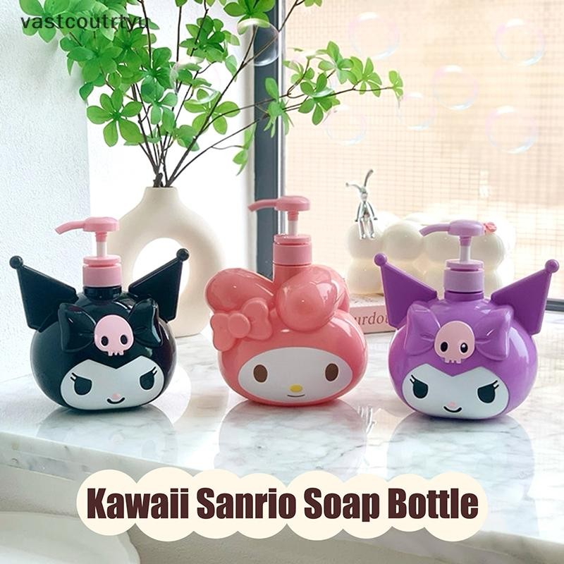 Bình 900ml Sanrio Kuromi Xà Phòng Kawaii My Melody Dầu Gội Tắm Sữa Sub-Bottle Lotion Press Chai Bảo 