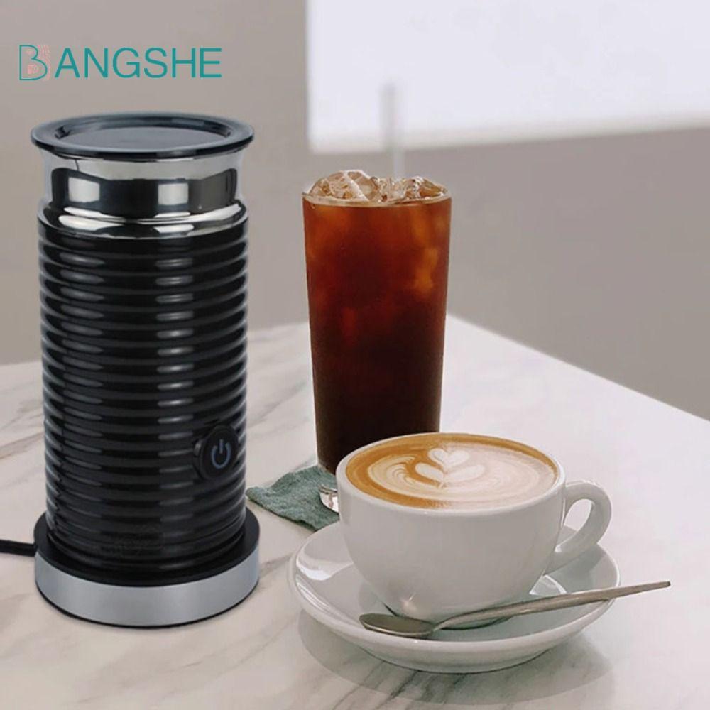 Máy tạo bọt sữa tự động BANGSHE, Máy tạo bọt sữa điện cà phê tự động đa chức năng, Máy tạo bọt sô cô la tác dụng kép nóng lạnh Latte Cappuccino hoàn toàn tự động