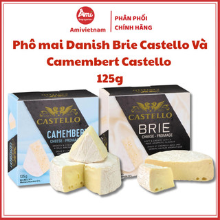 Phô mai Danish Brie Castello Và Phô mai Camembert Castello 125g Thơm Ngon Béo Ngậy