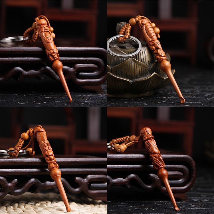 ❈ ❈ ❈ 🇾 ❈ ❈ ❈ ❈ 🍎 ❈ ❈ ❈ 年年 ❁ ❈ ❈ ❈ ❈ ❈ ❈ ❈ ❈ ❈ ❈ ❈ ❈ ❈ Ear Spoon Peach Wood Móc khóa Khắc Ngôi sao s