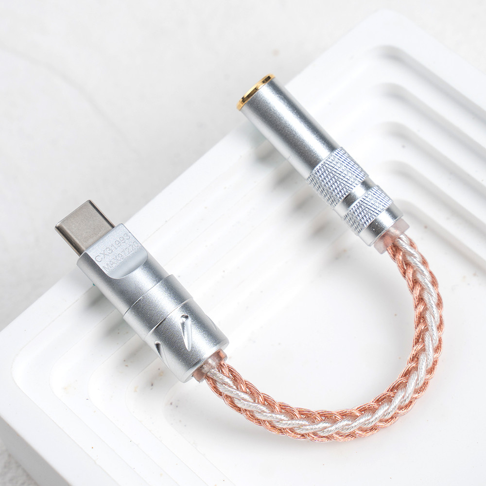 Bộ khuếch đại âm thanh kỹ thuật số CX31993 MAX97220 Chip kép Di động Type-C DAC Amp 8 lõi OCC Đồng +