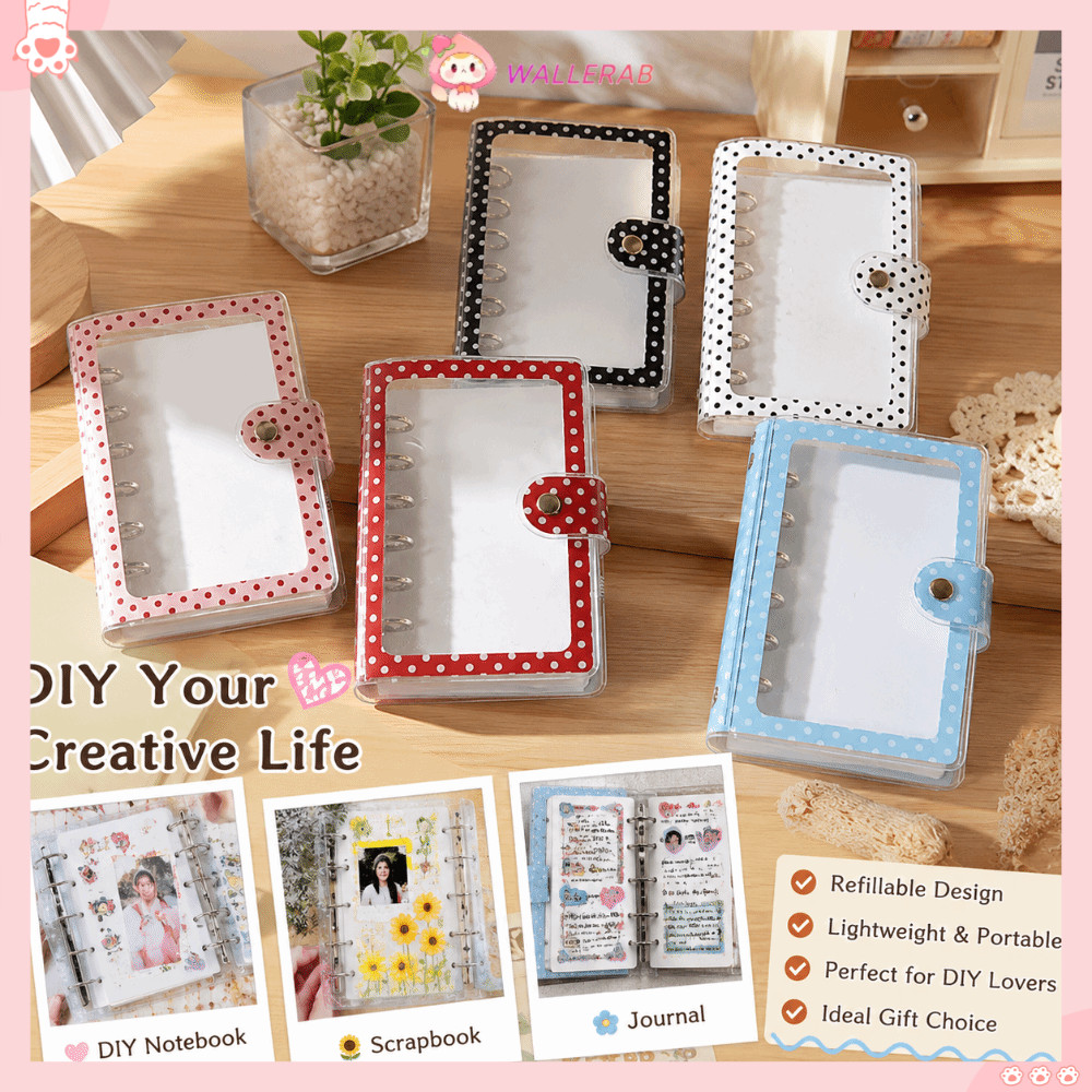 Vỏ chất kết dính WALLERAB A7, Chất kết dính chấm bi PVC A7, INS Chấm bi rời sổ tay INS Polka Dot Tạp