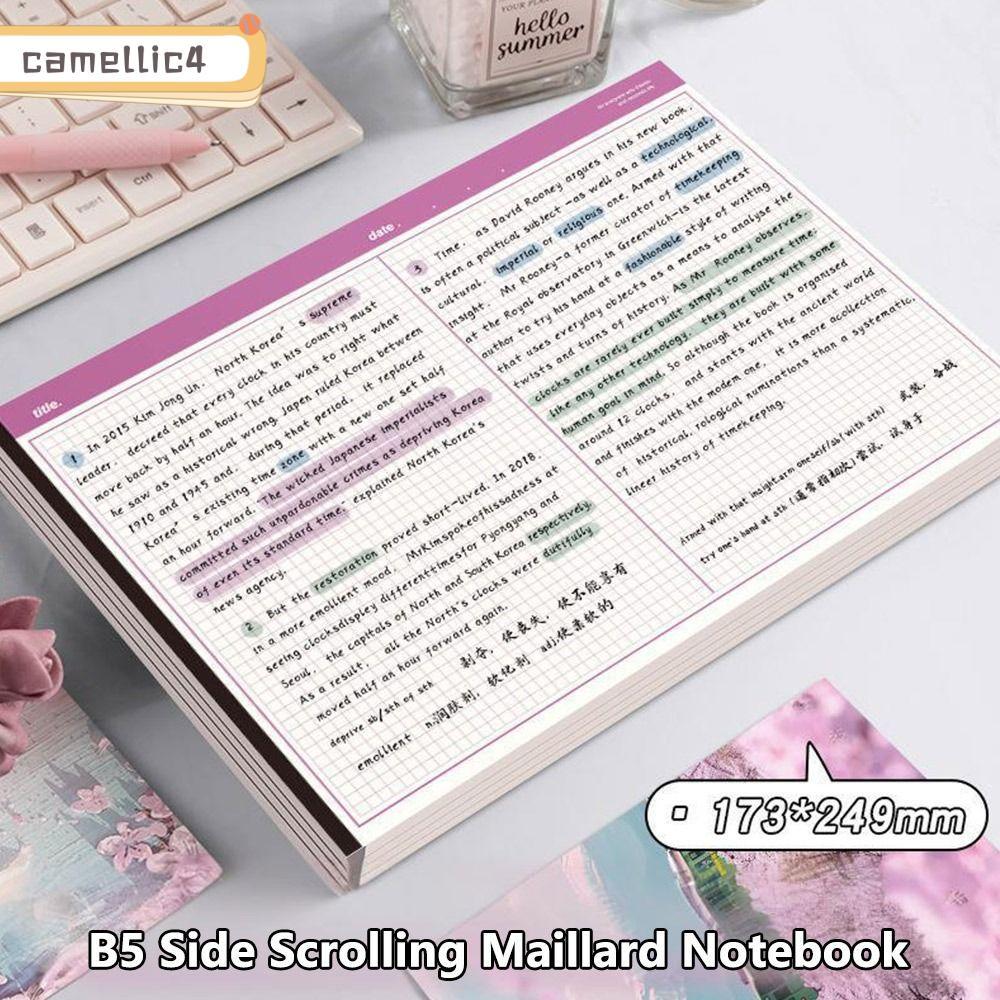 ICAMELLI 20 Tờ / Sách B5 Sổ Tay, Notepad B5 Ngang, Sổ Tay Giấy Rách Đơn Giản Học Sinh