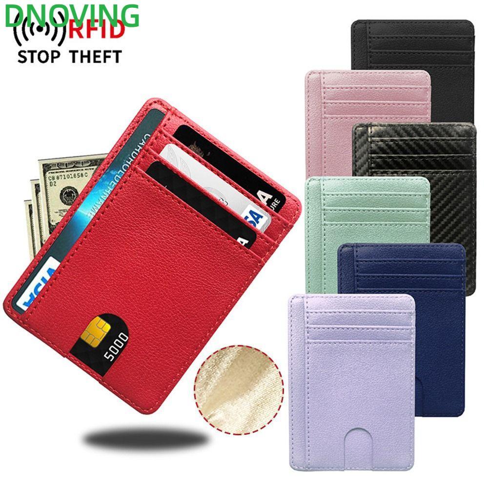 Ví Da DNOVING Ví Mini Nam Nữ Bao Tiền Thẻ Tín Dụng Ví 8 Khe Cắm