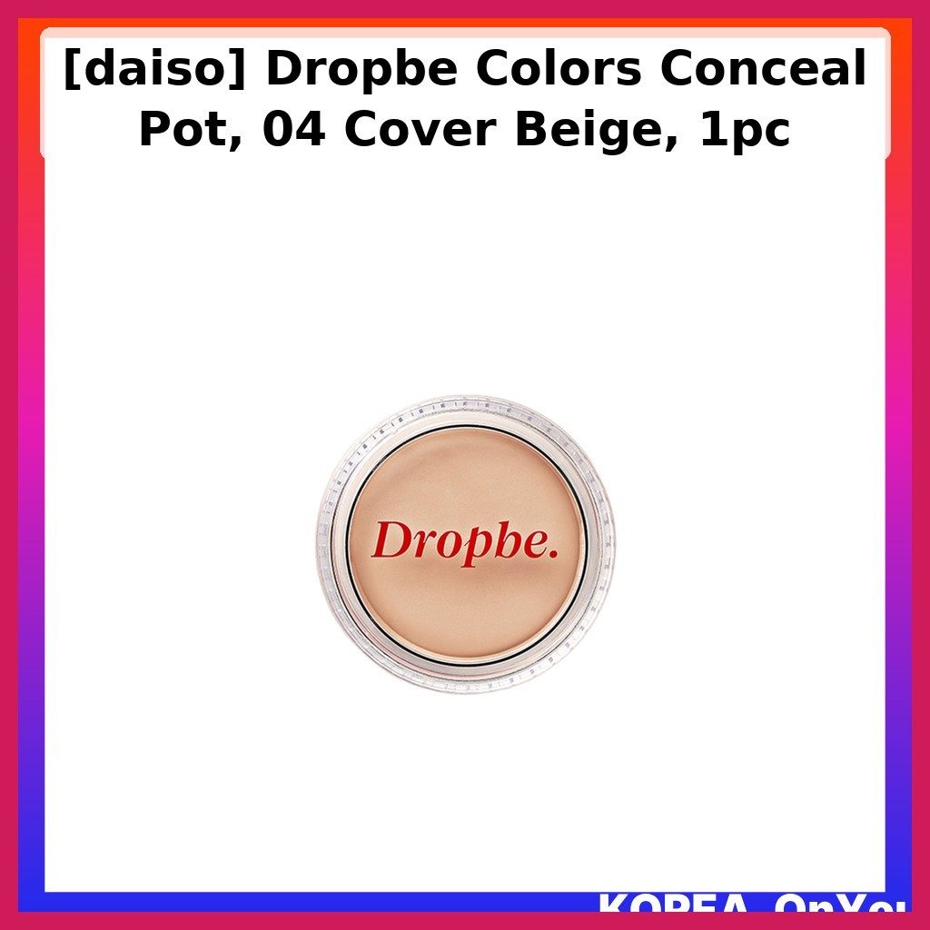 [daiso] Chậu che khuyết điểm màu Dropbe, 04 nắp màu be, 1 cái / Kem che khuyết điểm Hàn Quốc / Bảo h