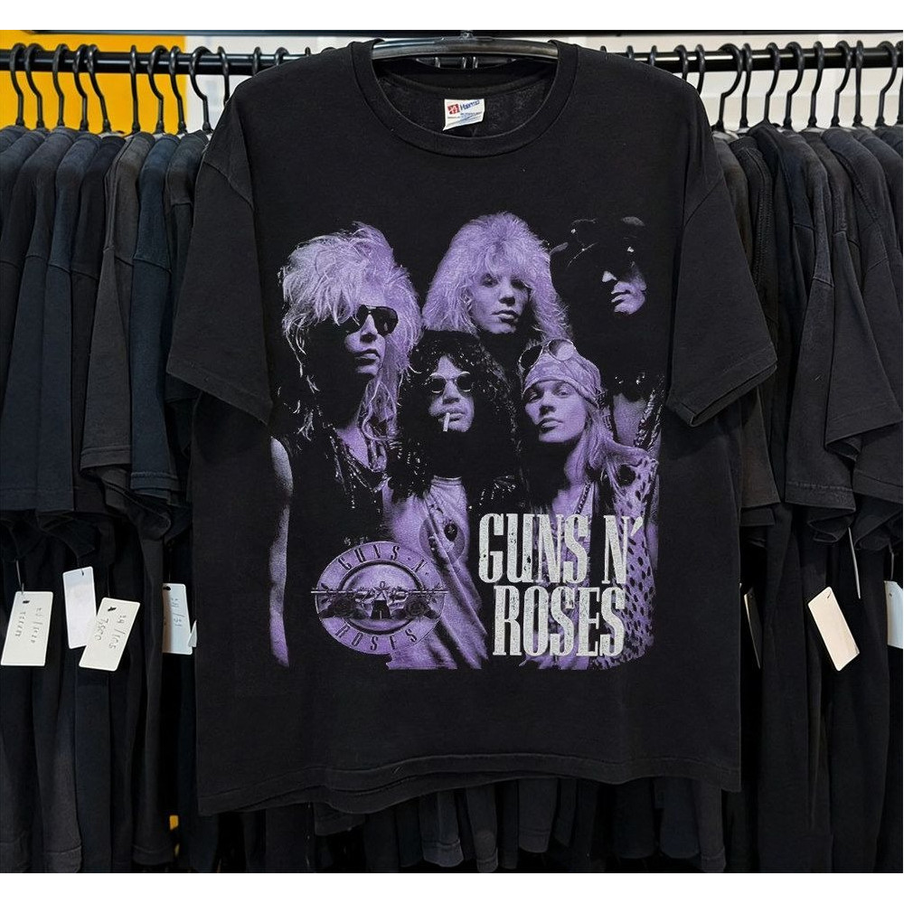 100% Cotton Guns N Roses Guns & Roses Guns & Roses Guns Rock Band Áo thun tay ngắn High Street