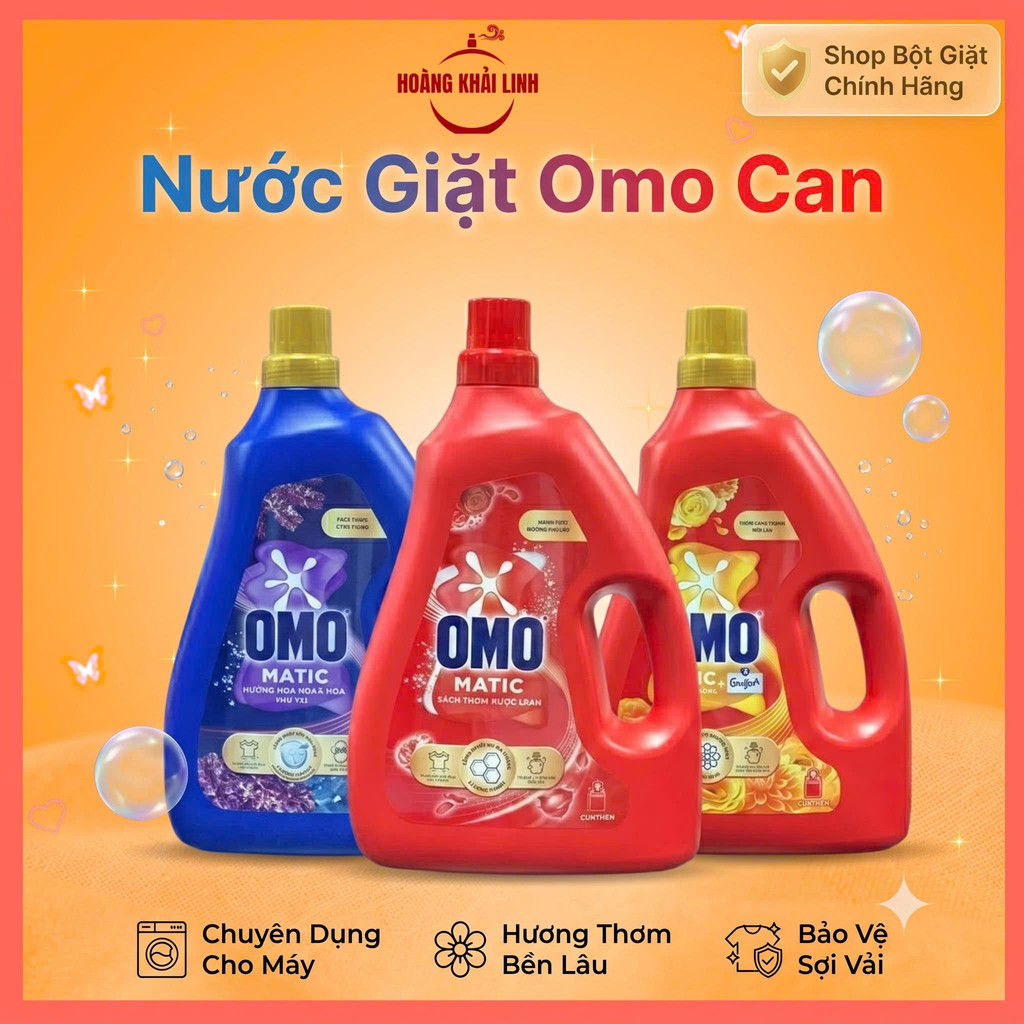 Nước Giặt Omo Sạch Sâu Lưu Hương chai 2.6kg - 2.7kg