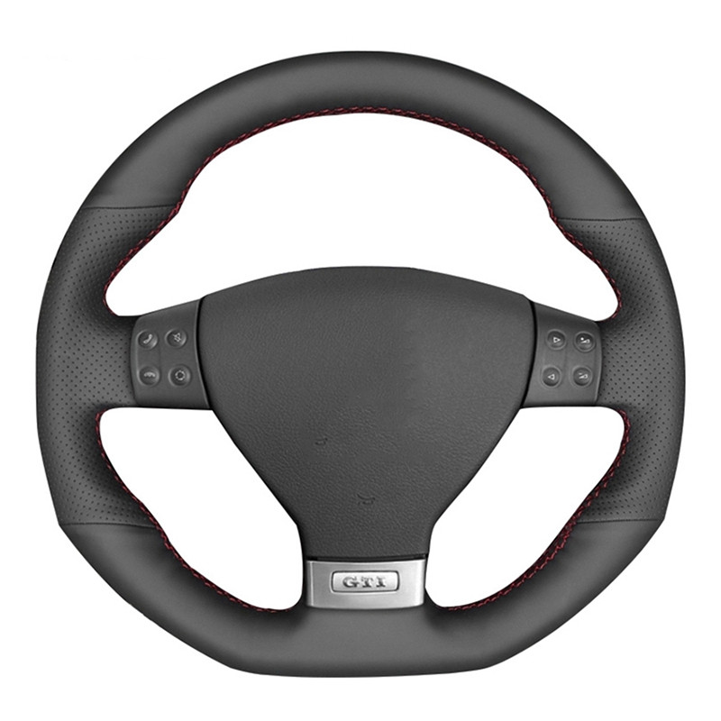 Cao Cấp-Tùy Chỉnh Thể Thao Bằng Sợi Carbon Microfiber Da Vô Lăng Ô Tô Dành Cho Xe Volkswagen Golf 5 