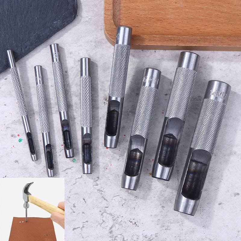 [ElgMK] 1 Da Đấm Lỗ 3-25MM Da Tròn Thủ Công Lỗ Rỗng Đục Lỗ Cho Kim Loại Đệm Da Cao Su Nhựa [MỚI]