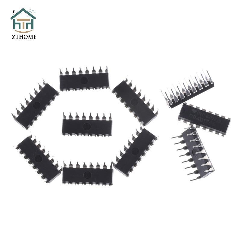 [ZTHOME] 10 IC chia bộ đếm thập kỷ CD4017BE 4017 CD4017