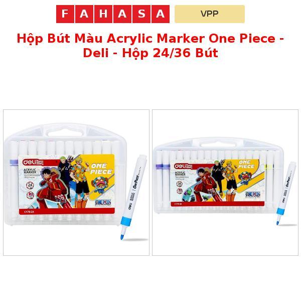 Hộp Bút Màu Acrylic Marker One Piece - Deli - Hộp 24/36 Bút