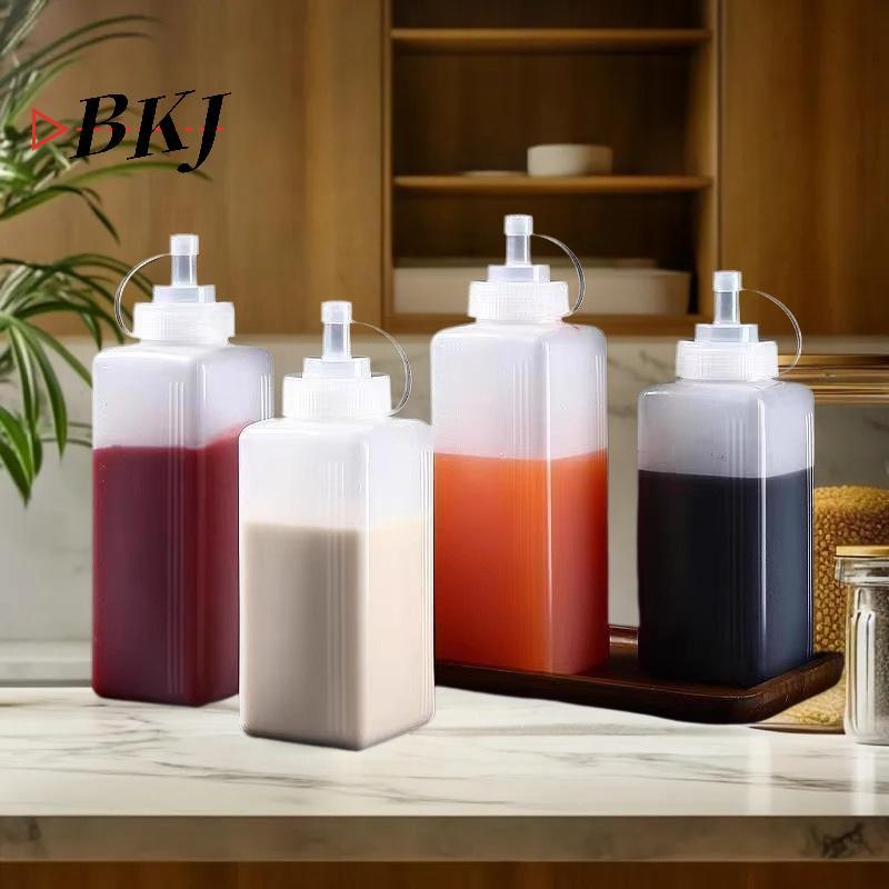 [KJ] Chai Nước Sốt Bóp 600-1000ML, Hộp Đựng Gia Vị Nhà Bếp Miệng Lớn [Mới]