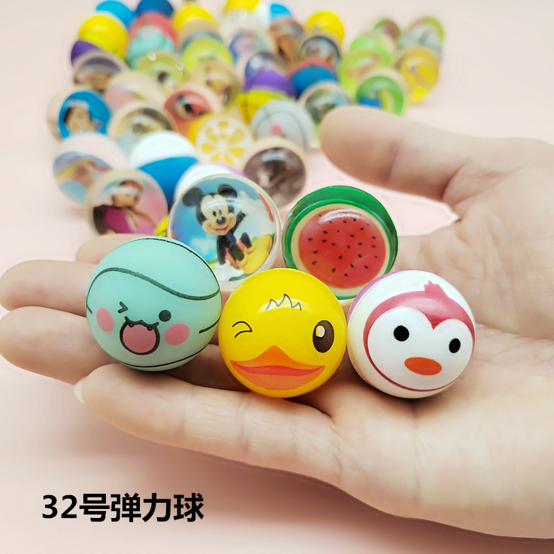 Không. 32 Bouncy Ball One Yuan Ball No. 32 Viên Máy Đồ Chơi Bóng Đồ Chơi Trẻ Em Bóng Bouncy Bouncing