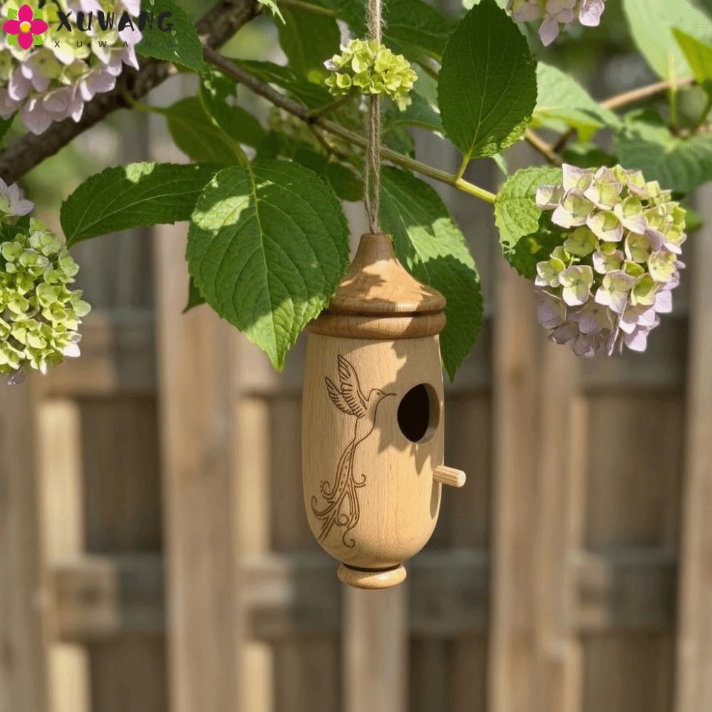 QUENTIN Treo Chim Nhà, Handmade Dễ Dàng Lắp Đặt Nhà Chim Ruồi, Pet Cottage Gỗ Mini Chống Thời Tiết C