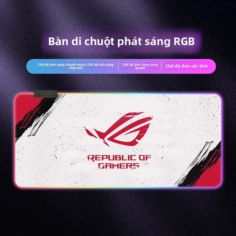 Tấm lót chuột phát sáng Bàn phím chơi game RGB quá khổ Bàn phím chơi game dày Tấm lót bàn LED Kích thước lớn đầy màu sắc