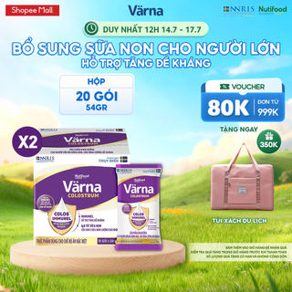 Combo 2 Hộp 540g Sữa Bột Varna Colostrum (20 Gói X 54 G) - Bổ Sung Sữa Non Tăng Đề Kháng Cho Người Lớn