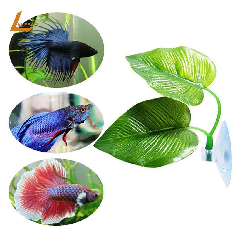 [LAKEBAO] Betta Fish Rest Aquarium Leaf Plants Trang trí Spawning Cây trang trí Betta Fish Play Rela