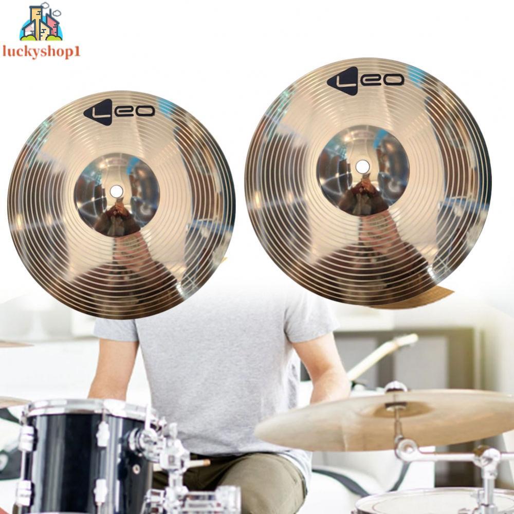 【HÀNG CÓ SẴN】Pro Level Drum Cymbal Duo 8 and 10 Brass Percussion Splash Crash Hi Hat Cymbals-BIG SAL
