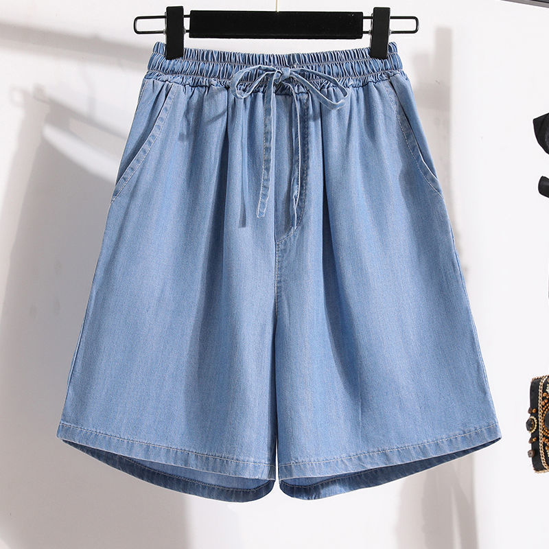 Quần Short Tencel Thoáng Mát Phiên Bản Hàn Quốc Ngắn Nữ Cao Cấp Quần Short Tencel Denim Nữ Mùa Hè Mỏ