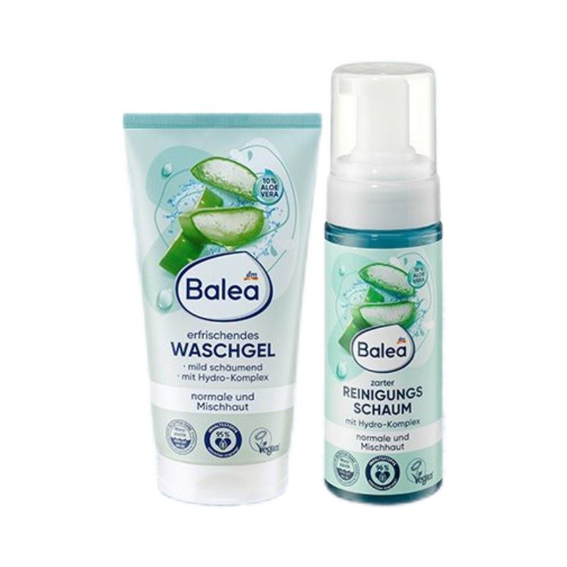 Sữa rửa mặt Balea Balea Lotus Aloe của Đức Gel kiểm soát dầu nhẹ nhàng Sữa rửa mặt Dưỡng ẩm làm sạch