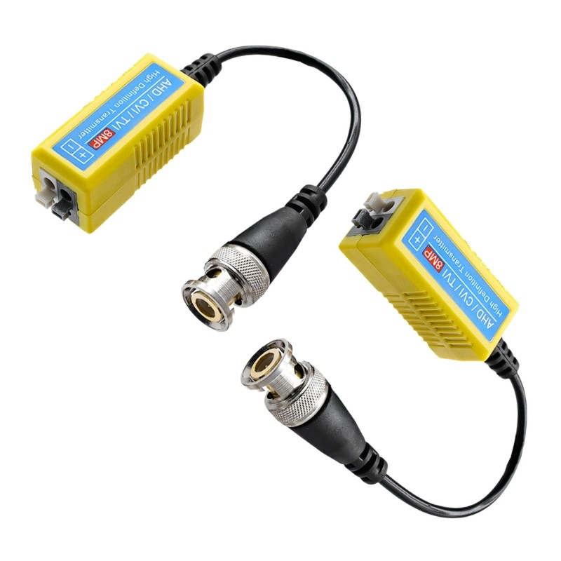 Kellnny CCTV Video Balun thụ động BNC Video Balun Bộ thu phát cho dây máy ảnh sạch