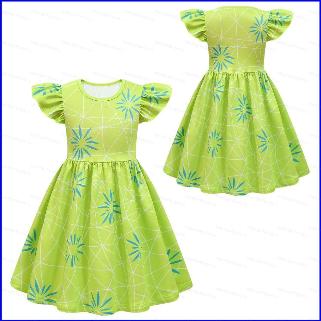 GN 2 Cái / bộ Inside Out 2 Joy Cosplay vải 3D váy mùa hè cho trẻ em bé gái túi trang phục dự tiệc Ha