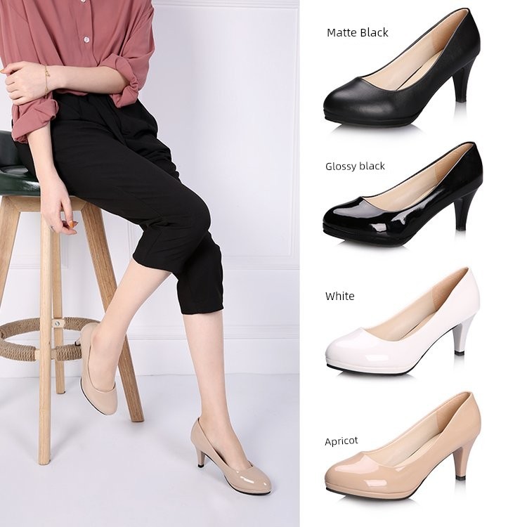cao gót 5 phân cao gót Giày cao gót công sở 3-5-7cm