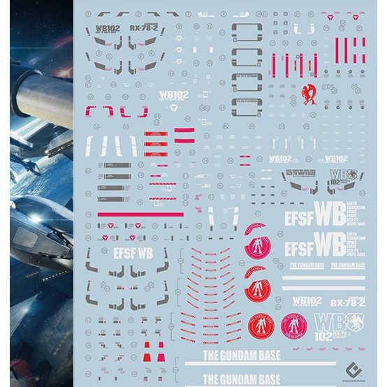 20260717 Decal trượt nước chi tiết EVO áp dụng cho MG 1 / 100 RX-78-2 RX78 2.0 3.0 EVOMG035 EVOMG036